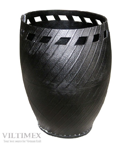 Black Rubber Planter Pot