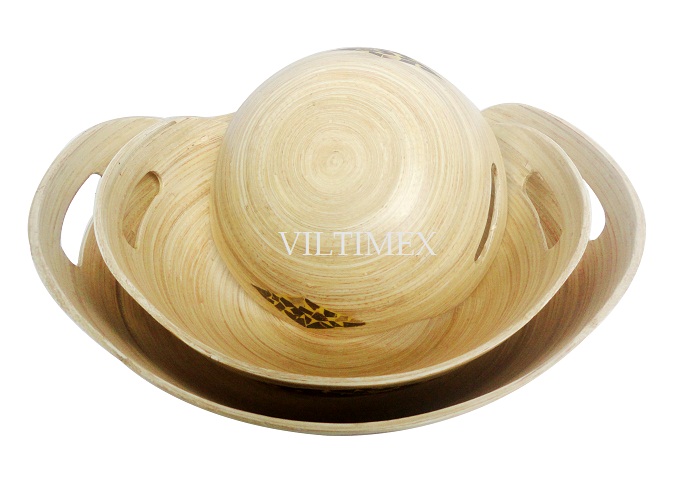 Singular Bamboo Bowls With Hands