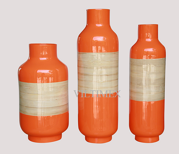 Traditional Bamboo Vases