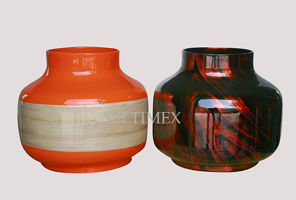 Curved Bamboo Vases
