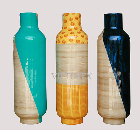 Tall Bamboo Vases