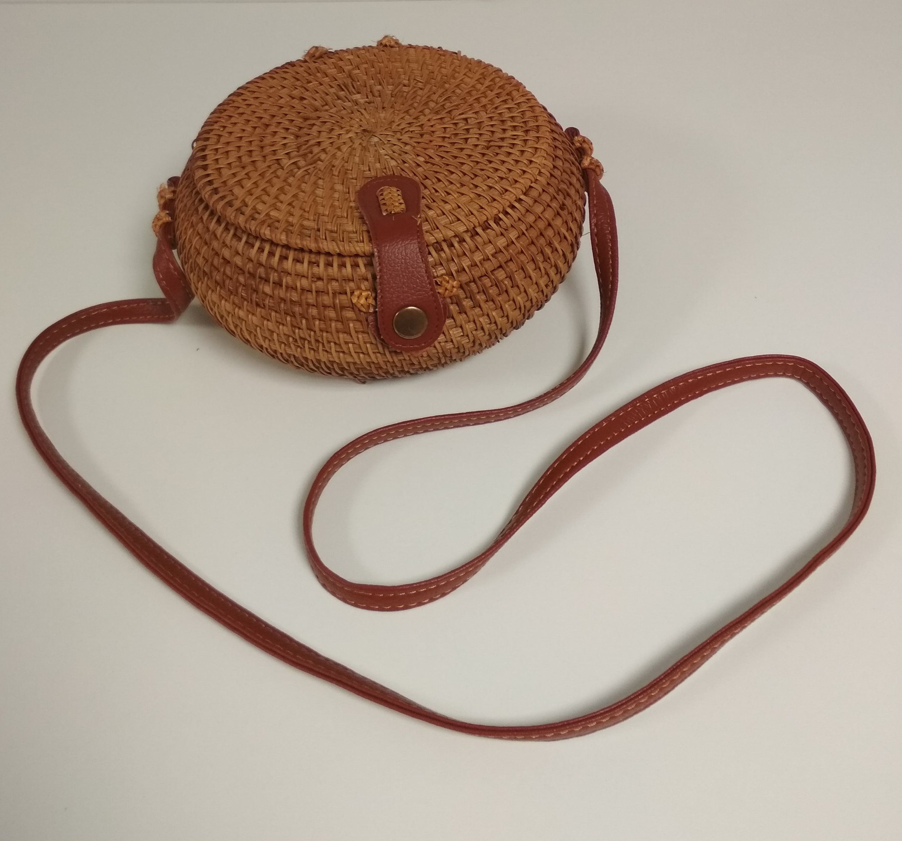 Bamboo Woven Handbag 